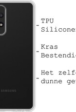 BASEY. Hoes Geschikt voor Samsung A52s Hoesje Siliconen Back Cover Case - Hoesje Geschikt voor Samsung Galaxy A52s 5G Hoes Cover Hoesje - Transparant