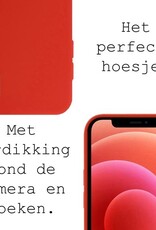 BASEY. Hoes Geschikt voor iPhone XR Hoesje Siliconen Back Cover Case - Hoesje Geschikt voor iPhone XR Hoes Cover Hoesje - Rood - 2 Stuks