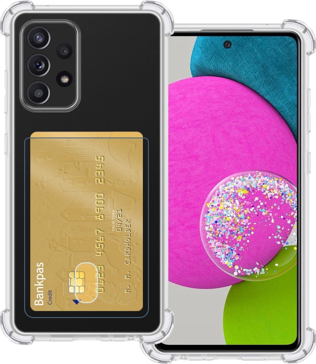 BASEY. Hoes Geschikt voor Samsung A52s Hoesje Shock Proof Case Hoes - Hoesje Geschikt voor Samsung Galaxy A52s 5G Hoes Cover Shockproof - Transparant