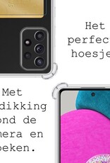 BASEY. Hoes Geschikt voor Samsung A52s Hoesje Shock Proof Case Hoes - Hoesje Geschikt voor Samsung Galaxy A52s 5G Hoes Cover Shockproof - Transparant - 2 Stuks