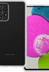 BASEY. Hoes Geschikt voor Samsung A52s Hoesje Siliconen Back Cover Case - Hoesje Geschikt voor Samsung Galaxy A52s 5G Hoes Cover Hoesje - Transparant