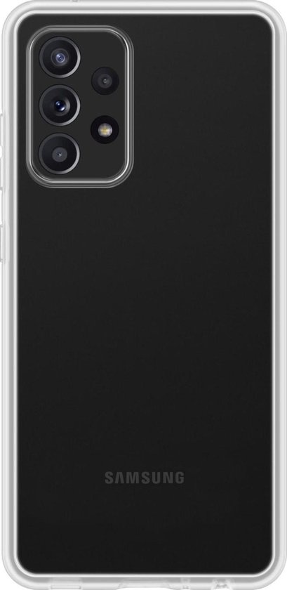 BASEY. Hoes Geschikt voor Samsung A52s Hoesje Siliconen Back Cover Case - Hoesje Geschikt voor Samsung Galaxy A52s 5G Hoes Cover Hoesje - Transparant - 2 Stuks