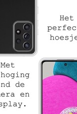 BASEY. Hoes Geschikt voor Samsung A52s Hoesje Siliconen Back Cover Case - Hoesje Geschikt voor Samsung Galaxy A52s 5G Hoes Cover Hoesje - Transparant - 2 Stuks