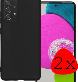 BASEY. 2 PACK - BASEY. Samsung Galaxy A52s hoesje siliconen - Zwart