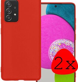 BASEY. 2 PACK - BASEY. Samsung Galaxy A52s hoesje siliconen - Rood