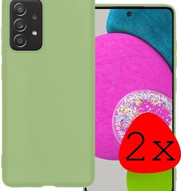 BASEY. 2 PACK - BASEY. Samsung Galaxy A52s hoesje siliconen - Groen