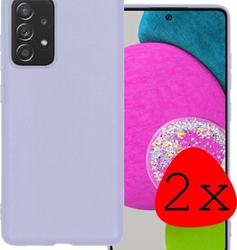 BASEY. 2 PACK - BASEY. Samsung Galaxy A52s hoesje siliconen - Lila
