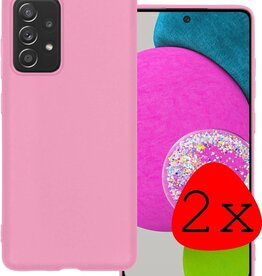 BASEY. 2 PACK - BASEY. Samsung Galaxy A52s hoesje siliconen - Roze