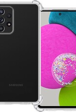 BASEY. Hoes Geschikt voor Samsung A52s Hoesje Shock Proof Case Hoes Siliconen - Hoesje Geschikt voor Samsung Galaxy A52s 5G Hoes Cover Shockproof - Transparant