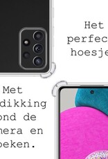 BASEY. Hoes Geschikt voor Samsung A52s Hoesje Shock Proof Case Hoes Siliconen - Hoesje Geschikt voor Samsung Galaxy A52s 5G Hoes Cover Shockproof - Transparant