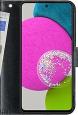 BASEY. Hoes Geschikt voor Samsung A52s Hoesje Bookcase Hoes Flip Case Book Cover - Hoesje Geschikt voor Samsung Galaxy A52s 5G Hoes Book Case Hoesje - Zwart
