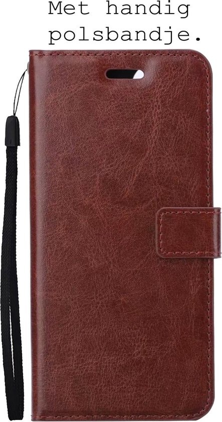 BASEY. Hoes Geschikt voor Samsung A52s Hoesje Bookcase Hoes Flip Case Book Cover - Hoesje Geschikt voor Samsung Galaxy A52s 5G Hoes Book Case Hoesje - Bruin