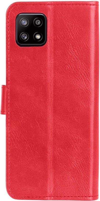 BASEY. Hoes Geschikt voor Samsung A52s Hoesje Bookcase Hoes Flip Case Book Cover - Hoesje Geschikt voor Samsung Galaxy A52s 5G Hoes Book Case Hoesje - Rood