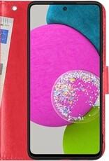 BASEY. Hoes Geschikt voor Samsung A52s Hoesje Bookcase Hoes Flip Case Book Cover - Hoesje Geschikt voor Samsung Galaxy A52s 5G Hoes Book Case Hoesje - Rood
