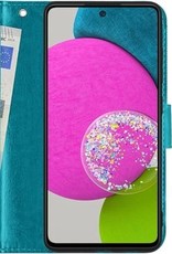 BASEY. Hoes Geschikt voor Samsung A52s Hoesje Bookcase Hoes Flip Case Book Cover - Hoesje Geschikt voor Samsung Galaxy A52s 5G Hoes Book Case Hoesje - Turquoise