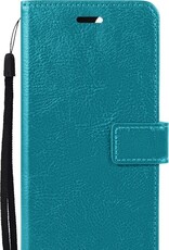 BASEY. Hoes Geschikt voor Samsung A52s Hoesje Bookcase Hoes Flip Case Book Cover - Hoesje Geschikt voor Samsung Galaxy A52s 5G Hoes Book Case Hoesje - Turquoise