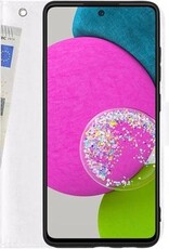 BASEY. Hoes Geschikt voor Samsung A52s Hoesje Bookcase Hoes Flip Case Book Cover - Hoesje Geschikt voor Samsung Galaxy A52s 5G Hoes Book Case Hoesje - Wit
