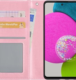 BASEY. BASEY. Samsung Galaxy A52s Hoesje Bookcase - Lichtroze