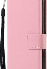 BASEY. Hoes Geschikt voor Samsung A52s Hoesje Bookcase Hoes Flip Case Book Cover - Hoesje Geschikt voor Samsung Galaxy A52s 5G Hoes Book Case Hoesje - Lichtroze