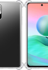 BASEY. Hoes Geschikt voor Redmi Note 10 5G Hoesje Shock Proof Case Hoes Siliconen - Hoesje Geschikt voor Redmi Note 10 5G Hoes Cover Shockproof - Transparant