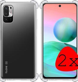 BASEY. 2 PACK - BASEY. Xiaomi Redmi Note 10 hoesje shock proof