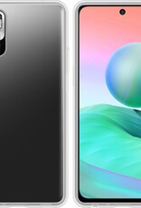 BASEY. Hoes Geschikt voor Redmi Note 10 5G Hoesje Siliconen Back Cover Case - Hoesje Geschikt voor Redmi Note 10 5G Hoes Cover Hoesje - Transparant