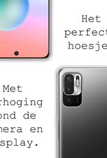 BASEY. Hoes Geschikt voor Redmi Note 10 5G Hoesje Siliconen Back Cover Case - Hoesje Geschikt voor Redmi Note 10 5G Hoes Cover Hoesje - Transparant - 2 Stuks