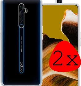 BASEY. 2 PACK - BASEY. Oppo Reno 2 hoesje siliconen - Transparant