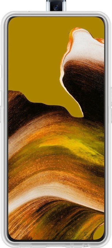 BASEY. Hoes Geschikt voor OPPO Reno 2 Hoesje Siliconen Back Cover Case - Hoesje Geschikt voor OPPO Reno 2 Hoes Cover Hoesje - Transparant - 2 Stuks