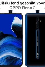 BASEY. Hoes Geschikt voor OPPO Reno 2 Hoesje Siliconen Back Cover Case - Hoesje Geschikt voor OPPO Reno 2 Hoes Cover Hoesje - Transparant - 2 Stuks