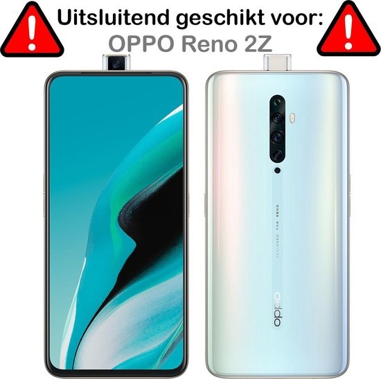 BASEY. Hoes Geschikt voor OPPO Reno 2Z Hoesje Shock Proof Case Hoes Siliconen - Hoesje Geschikt voor OPPO Reno 2Z Hoes Cover Shockproof - Transparant - 2 Stuks
