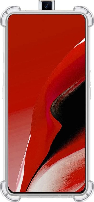 BASEY. Hoes Geschikt voor OPPO Reno 2Z Hoesje Shock Proof Case Hoes Siliconen - Hoesje Geschikt voor OPPO Reno 2Z Hoes Cover Shockproof - Transparant - 2 Stuks