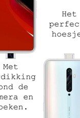BASEY. Hoes Geschikt voor OPPO Reno 2Z Hoesje Siliconen Back Cover Case - Hoesje Geschikt voor OPPO Reno 2Z Hoes Cover Hoesje - Transparant