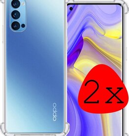 BASEY. 2 PACK - BASEY. Oppo Reno 4 Pro hoesje shock proof