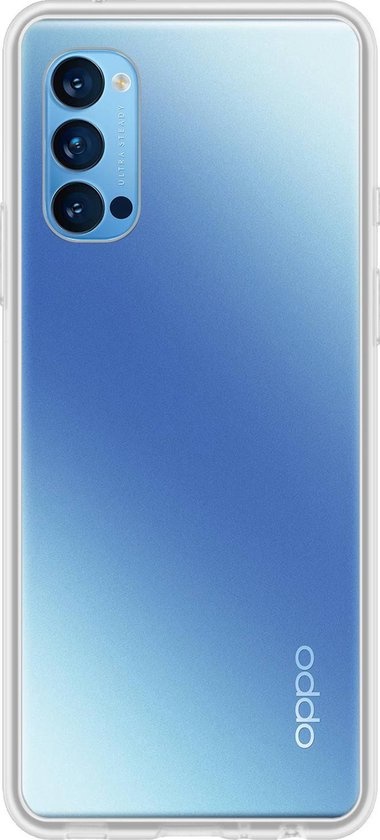 BASEY. Hoes Geschikt voor OPPO Reno 4 Pro 5G Hoesje Siliconen Back Cover Case - Hoesje Geschikt voor OPPO Reno 4 Pro Hoes Cover Hoesje - Transparant