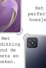 BASEY. Hoes Geschikt voor OPPO Reno4 Z 5G Hoesje Shock Proof Case Hoes Siliconen - Hoesje Geschikt voor OPPO Reno 4Z 5G Hoes Cover Shockproof - Transparant