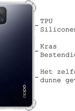 BASEY. Hoes Geschikt voor OPPO Reno4 Z 5G Hoesje Shock Proof Case Hoes Siliconen - Hoesje Geschikt voor OPPO Reno 4Z 5G Hoes Cover Shockproof - Transparant