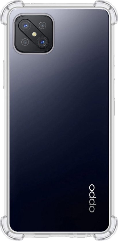 BASEY. Hoes Geschikt voor OPPO Reno4 Z 5G Hoesje Shock Proof Case Hoes Siliconen - Hoesje Geschikt voor OPPO Reno 4Z 5G Hoes Cover Shockproof - Transparant