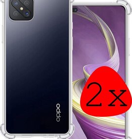 BASEY. 2 PACK - BASEY. Oppo Reno 4Z hoesje shock proof
