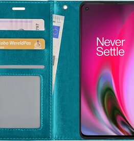 BASEY. BASEY. OnePlus Nord 2 Hoesje Bookcase - Turquoise