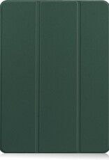 BASEY. Hoesje Geschikt voor iPad Air 2020 Hoes Case Tablet Hoesje Tri-fold Met Uitsparing Geschikt voor Apple Pencil - Hoes Geschikt voor iPad Air 4 2020 Hoesje Hard Cover Bookcase Hoes - Donkergroen