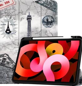 BASEY. BASEY. iPad Air 2020 (4e generatie) Hoesje Met Uitsparing S Pen - Eiffeltoren