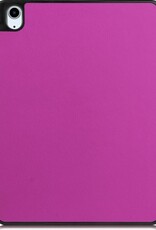 BASEY. Hoesje Geschikt voor iPad Air 2020 Hoes Case Tablet Hoesje Tri-fold Met Uitsparing Geschikt voor Apple Pencil - Hoes Geschikt voor iPad Air 4 2020 Hoesje Hard Cover Bookcase Hoes - Paars