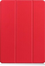 BASEY. Hoesje Geschikt voor iPad Air 2020 Hoes Case Tablet Hoesje Tri-fold Met Uitsparing Geschikt voor Apple Pencil - Hoes Geschikt voor iPad Air 4 2020 Hoesje Hard Cover Bookcase Hoes - Rood