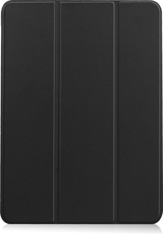 BASEY. Hoesje Geschikt voor iPad Air 2020 Hoes Case Tablet Hoesje Tri-fold Met Uitsparing Geschikt voor Apple Pencil - Hoes Geschikt voor iPad Air 4 2020 Hoesje Hard Cover Bookcase Hoes - Zwart