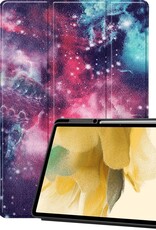 BASEY. Hoesje Geschikt voor Samsung Galaxy Tab S7 FE Hoes Case Tablet Hoesje Tri-fold Met Uitsparing Geschikt voor S Pen - Hoes Geschikt voor Samsung Tab S7 FE Hoesje Hard Cover Bookcase Hoes - Galaxy