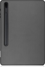 BASEY. Hoesje Geschikt voor Samsung Galaxy Tab S7 FE Hoes Case Tablet Hoesje Tri-fold Met Uitsparing Geschikt voor S Pen - Hoes Geschikt voor Samsung Tab S7 FE Hoesje Hard Cover Bookcase Hoes - Grijs