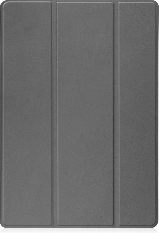 BASEY. Hoesje Geschikt voor Samsung Galaxy Tab S7 FE Hoes Case Tablet Hoesje Tri-fold Met Uitsparing Geschikt voor S Pen - Hoes Geschikt voor Samsung Tab S7 FE Hoesje Hard Cover Bookcase Hoes - Grijs