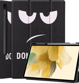 BASEY. BASEY. Samsung Galaxy Tab S7 FE Hoesje Met Uitsparing S Pen - Don't Touch
