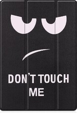 BASEY. Hoesje Geschikt voor Samsung Galaxy Tab S7 FE Hoes Case Tablet Hoesje Tri-fold Met Uitsparing Geschikt voor S Pen - Hoes Geschikt voor Samsung Tab S7 FE Hoesje Hard Cover Bookcase Hoes - Don't Touch Me